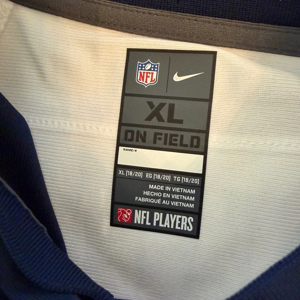Nike Dallas Cowboys Marshawn Kneeland 94 Jersey Kids XL 18-20 Navy White NFL NEW